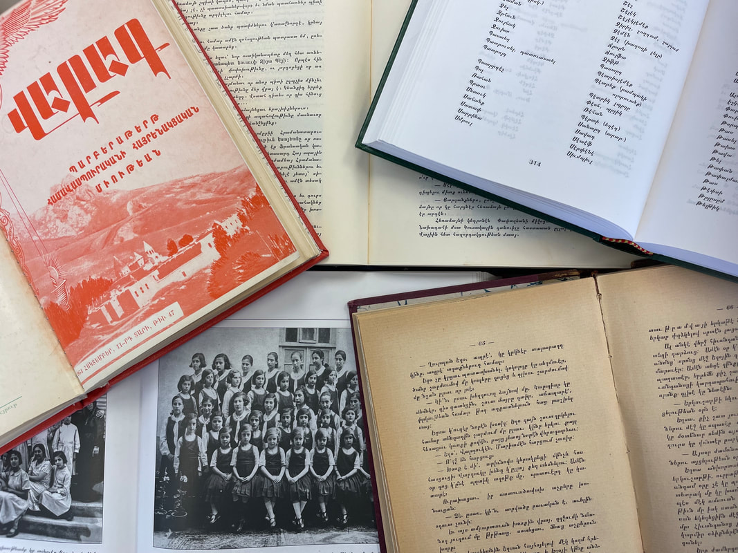 Armenian history book collage