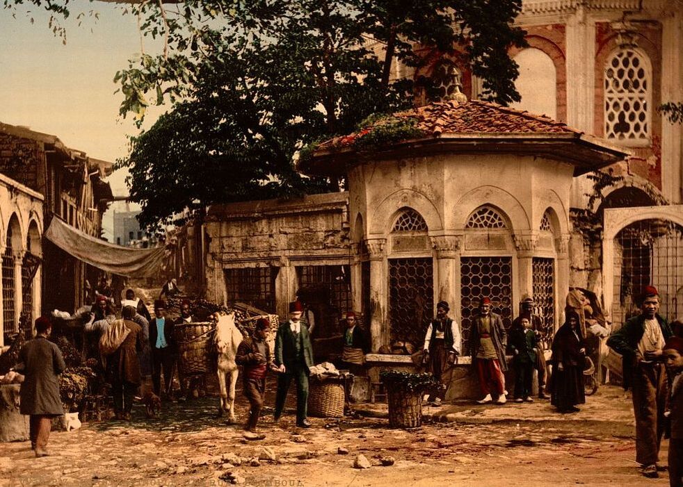 Ottoman Istanbul street scene